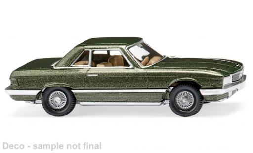 Mercedes 350 1/87 Wiking SL (R107) metallise vert foncé modellautos