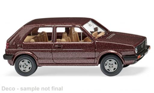 Modellautos Volkswagen Golf 1/87 Wiking II metallise brun Volkswagen Golf 1/87 Wiking II metallise brun modellautos