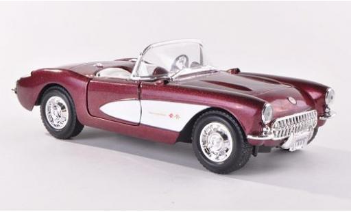 Modellautos Chevrolet Corvette 1/24 Yat Ming C1 mettalic rot/weiss 1957 Chevrolet Corvette 1/24 Yat Ming C1 mettalic rot/weiss 1957 modellautos